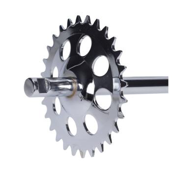 Tretwelle Fast Arrow 28 Zähne Chrom